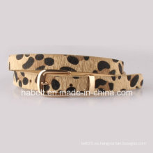 2016 Leopard Fur Belts de la señora atractiva